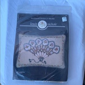 Vintage Needlepoint Craft sewing Kit pillow Sealed